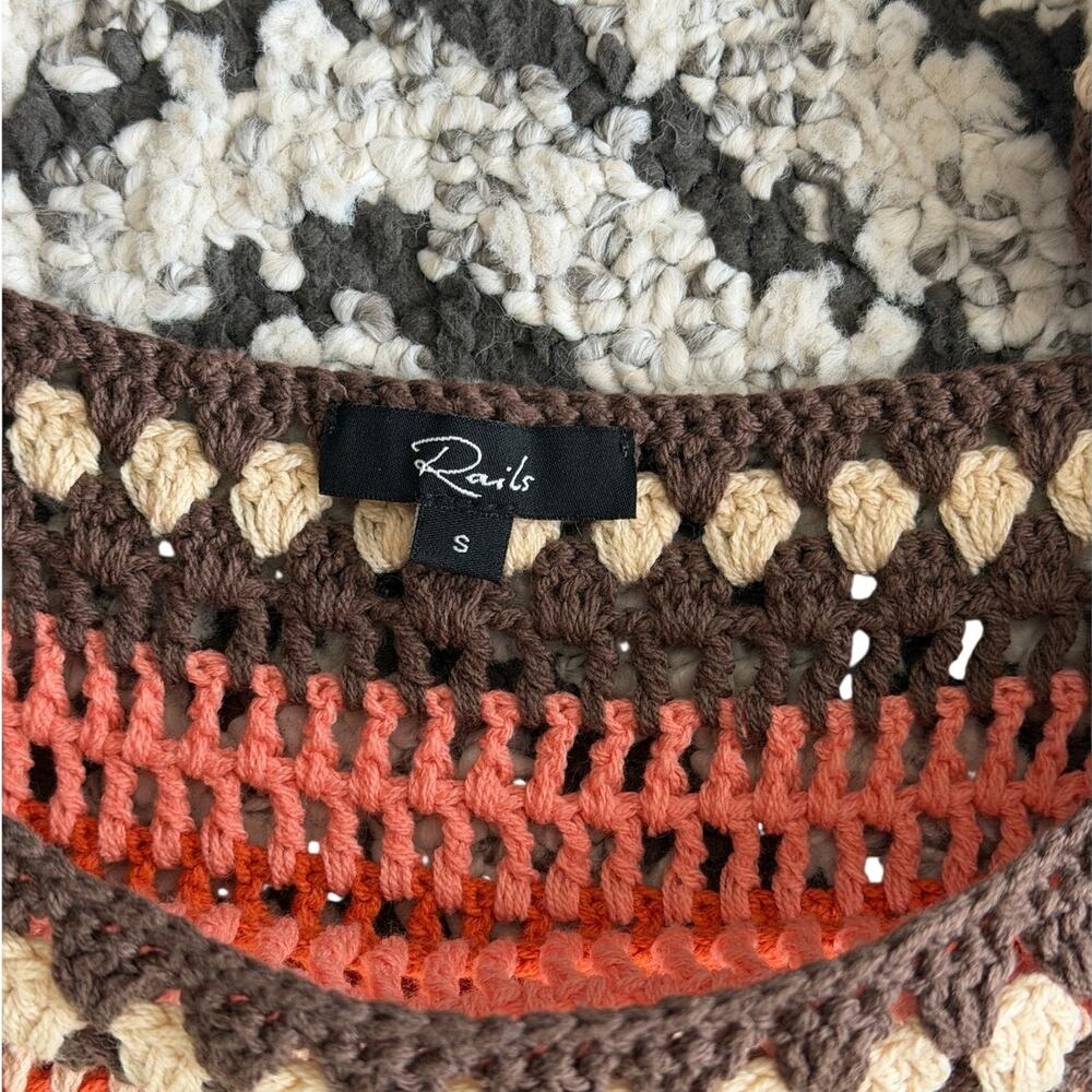 RAILS Womens Crochet Top Size Small - Picture 3 of 8